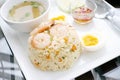 Fried rice with shrimp Royalty Free Stock Photo