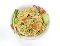 Fried rice with shrimp and sea crab meat Royalty Free Stock Photo
