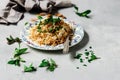 FRIED RICE WITH VERMICELLE.traditional arabic dish Royalty Free Stock Photo