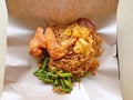 Fried rice vermicelli or fried Bee hoon Royalty Free Stock Photo