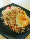 Fried rice vermicelli Muslim style ikan bilis fried Bee hoon