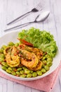 Fried sato with prawn Royalty Free Stock Photo