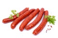 Fried sausage with lamb Royalty Free Stock Photo