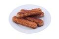 Fried sausages Royalty Free Stock Photo