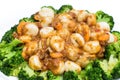 Fried scallop with garlic peper Block Kerry Royalty Free Stock Photo