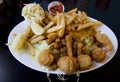 Fried Seafood Plate Royalty Free Stock Photo