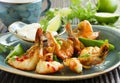 Fried shrimp Royalty Free Stock Photo