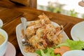 Fried shrimp, popular Thai cuisine