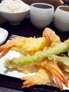 Fried Shrimps set Royalty Free Stock Photo