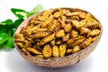 Fried silkworm`s pupa Royalty Free Stock Photo
