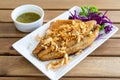 Fried Snapper Fish Fillet with Garlic