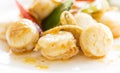 Fried spicy Scallop Royalty Free Stock Photo