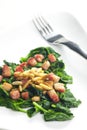 Fried spinach Royalty Free Stock Photo