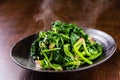 Fried Spinach Royalty Free Stock Photo