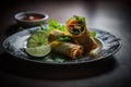 Fried Spring Roll Royalty Free Stock Photo