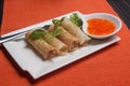 Fried Spring Rool Royalty Free Stock Photo
