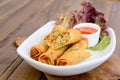 Fried spring roll Royalty Free Stock Photo