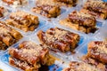 Fried spring rolls or Popiah is a famous Malaysian traditional street food with selective focus