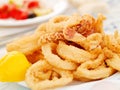 Fried squid Royalty Free Stock Photo