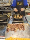 Fried Squid at the Sokcho Fish Market Royalty Free Stock Photo