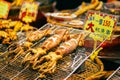 Fried squid at Bali street market in Taiwan