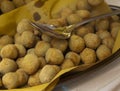 Fried stuffed olives