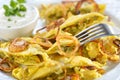 Fried Swabian ravioli Royalty Free Stock Photo