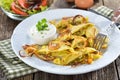 Fried Swabian ravioli Royalty Free Stock Photo