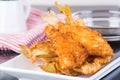 Fried tempura fish Royalty Free Stock Photo