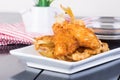 Fried tempura fish Royalty Free Stock Photo