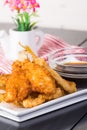 Fried tempura fish Royalty Free Stock Photo