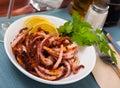 Fried tentacles squid