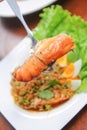 Fried Tiger River Prawn