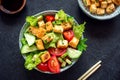 Fried Tofu Salad Royalty Free Stock Photo