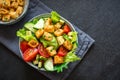 Fried Tofu Salad Royalty Free Stock Photo