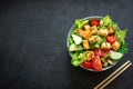 Fried Tofu Salad Royalty Free Stock Photo