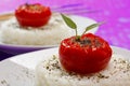 Fried tomatoes on rice