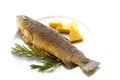 Fried trout Royalty Free Stock Photo