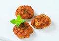 Fried vegetable burgers Royalty Free Stock Photo