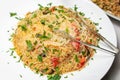 Fried vermicelli or Fried Rice Noodles bihun goreng