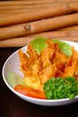 Fried Wanton Royalty Free Stock Photo