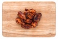 Fried wings close-up. Top view Royalty Free Stock Photo