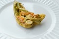 Fried zucchini blossom Royalty Free Stock Photo