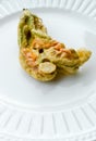 Fried zucchini blossom Royalty Free Stock Photo