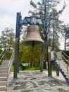 The peace bell in the alps in Telfs MÃÂ¶sern