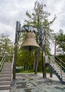The peace bell in the alps in Telfs MÃÂ¶sern