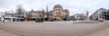 Friedensplatz, vast square with the ducal Residence Palace, Darmstadt, Germany