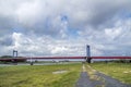 Friedrich ebert bridge duisburg germany Royalty Free Stock Photo