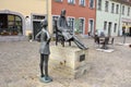 Friedrich Nietzsche memorial on the Markt square in Naumburg