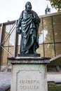 Friedrich schiller statue in salzburg austria